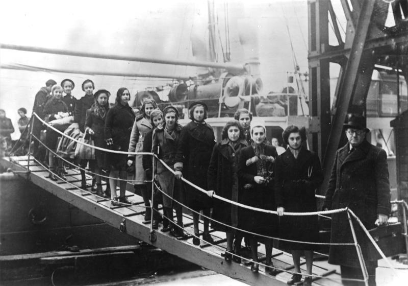Ankunft juedische Fluechtlinge, London 1938